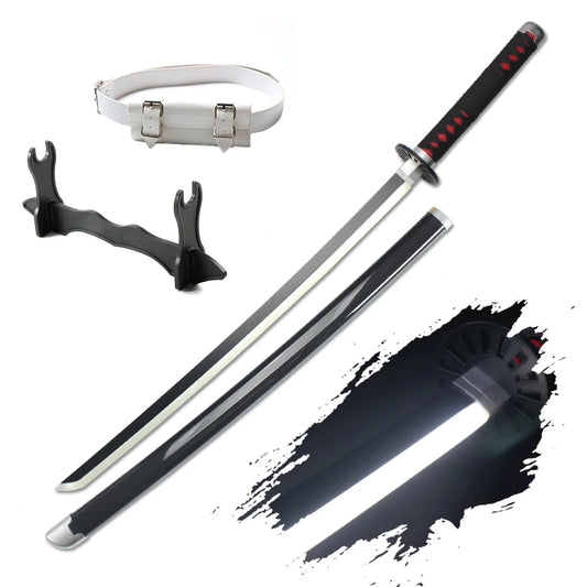 41″ LED Light-Up Demon Slayer Katana – Tanjiro Nichirin Sword with Holder & Belt