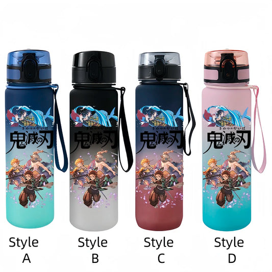 Demon Slayer Tanjirou & Nezuko Water Cup – 650ml Portable Outdoor Drinking Bottle for Kids