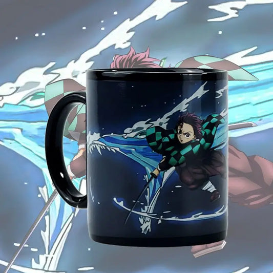 Demon Slayer Kamado Tanjirou Double-Layered Color Changing Mug – Heat Reactive Anime Ceramic Cup