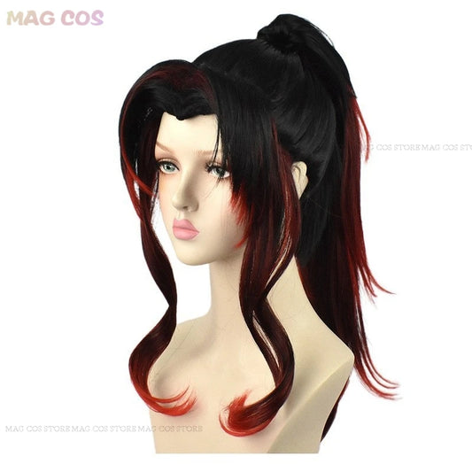 Kokushibo Cosplay Kimetsu Anime Demon Slayer Costume – Kokushibou Wig & Kimono Haori for Men
