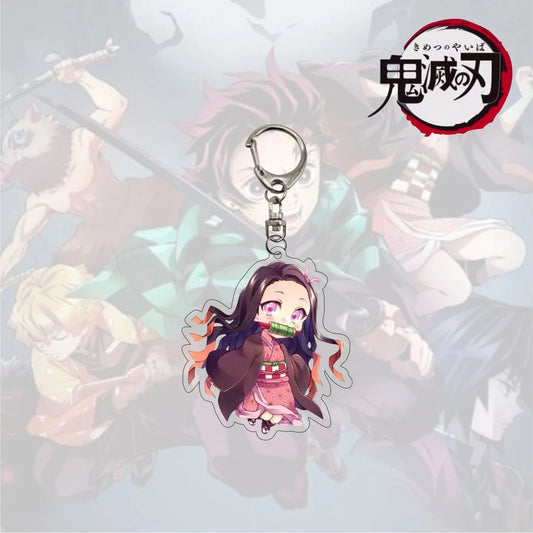 Anime Keychain Acrylic Kimetsu no Yaiba Blade of Ghost – Key Cover & Jewelry Accessory