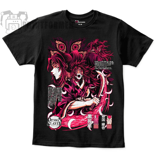 Kokushibo T-Shirt – Demon Slayer Kimetsu No Yaiba Anime Manga Black Shirt