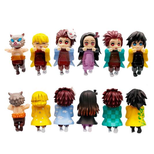 New Styles Sonny Angel Anime Demon Slayer Blind Box 12pcs Set – Handmade Anime Cartoon Doll Desktop Decoration Birthday Gift