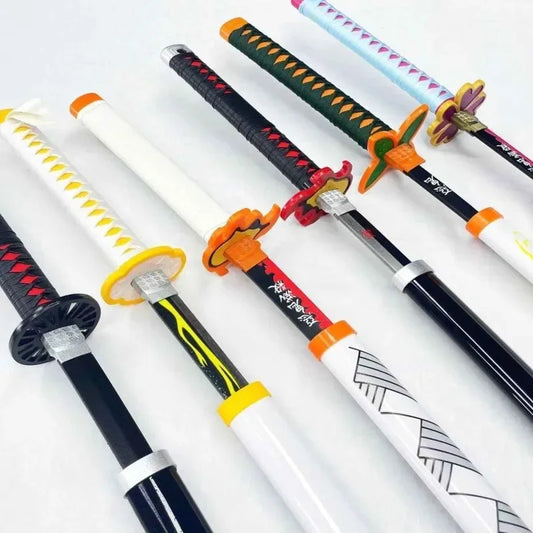 72/104cm Demon Slayer Katana – Tanjiro & Mitsuri Cosplay Toy Swords