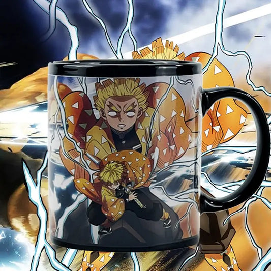 Demon Slayer Agatsuma Zenitsu Color Changing Mug – Heat Reactive Anime Ceramic Cup