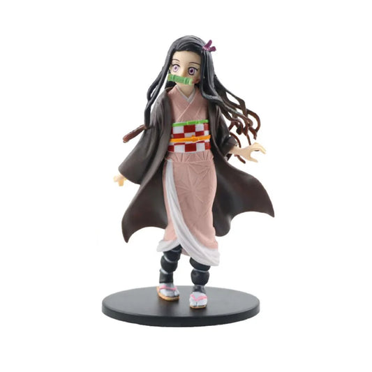 Anime Demon Slayer Kimetsu no Yaiba Figures – Kamado Tanjirou, Agatsuma Zenitsu & Nezuko Warrior PVC Models