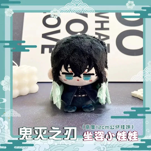 10cm Demon Slayer Plush Keychain – Rengoku Kyoujurou, Uzui Tengen & Kanroji Mitsuri Stuffed Dolls