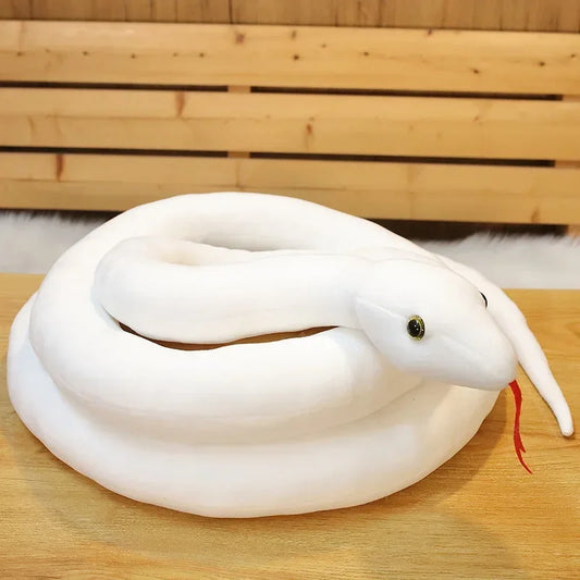 Demon Slayer Iguro Obanai White Snake Plush – Cosplay Costume Prop & Accessory