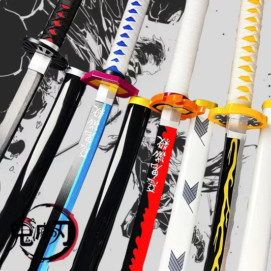 104cm Demon Slayer Katana Swords – Tanjirou & Zenitsu Real-Size Cosplay Props