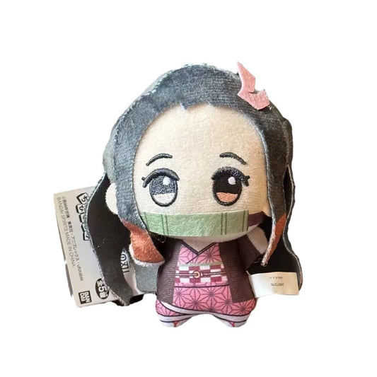 New 10cm Anime Demon Slayer Plush Toy Set – Tomioka Giyu, Kamado Tanjirou, Kamado Nezuko, Agatsuma Zenitsu & Shinazugawa Genya