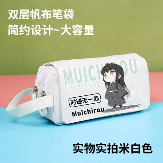 Anime Demon Slayer Tokitou Muichiro & Kanroji Mitsuri Pen Case – Creative Personalized Design