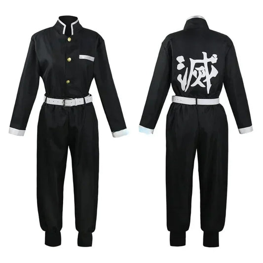 Anime Kimetsu no Yaiba – Iguro Obanai Kimono Uniform Cosplay Costume with Wig