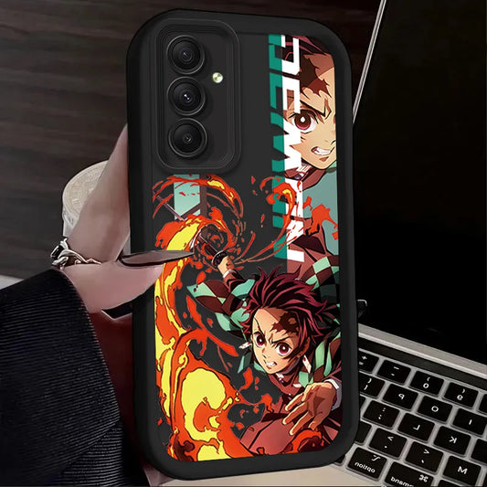 Anime Cartoon Demon Slayer Phone Case – For Samsung Galaxy A14, A15, A25, A35, A52, A53, A54, A55 5G, S21, S22, S23, S24 FE/Plus/Ultra