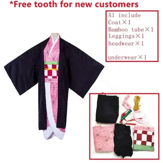 Anime Demon Slayer Kimetsu no Yaiba Cosplay Costume – Mitsuri Kanroji Kimono Uniform