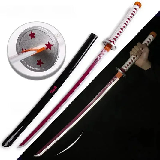 104cm Demon Slayer Bright Katana – LED Light Sword Cosplay Prop