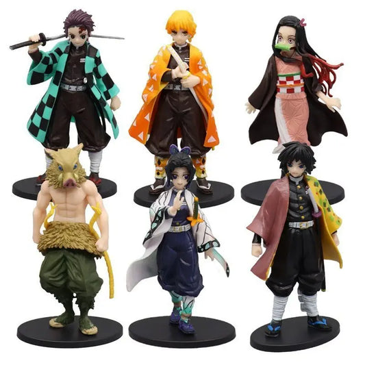 Demon Slayer Anime Action Figures – Kamado Tanjirou, Agatsuma Zenitsu & Nezuko PVC Models