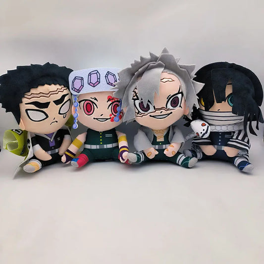 Anime Demon Slayer Plush Toys – Kyoumei Iguro, Obanai, Sanemi & Uzui Tengen Stuffed Dolls for Kids