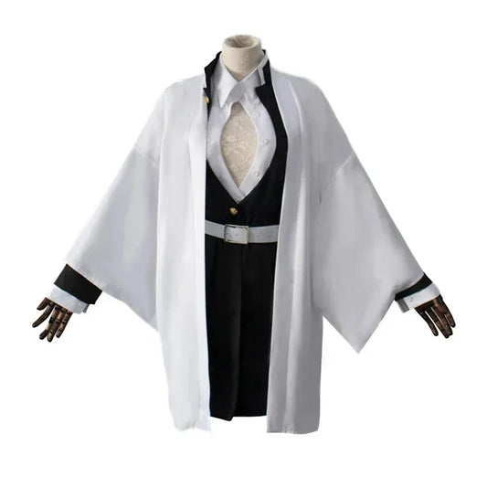 Anime Kanroji Mitsuri Cosplay Costume – Kimono Haori Dress & Wig for Adults and Children