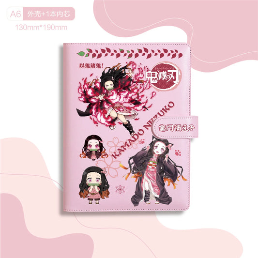 Demon Slayer PU Waterproof Notepad – Nezuko, Agatsuma Zenitsu & Kamado Tanjiro Anime Peripheral