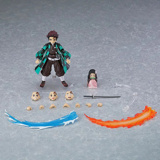 In Stock Demon Slayer Anime Figure Figma – Kamado Tanjirou & Nezuko 508 Action Figures