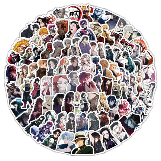 10/30/50/100PCS Demon Slayer Anime Stickers – Graffiti Cartoon Decals for DIY Decoration