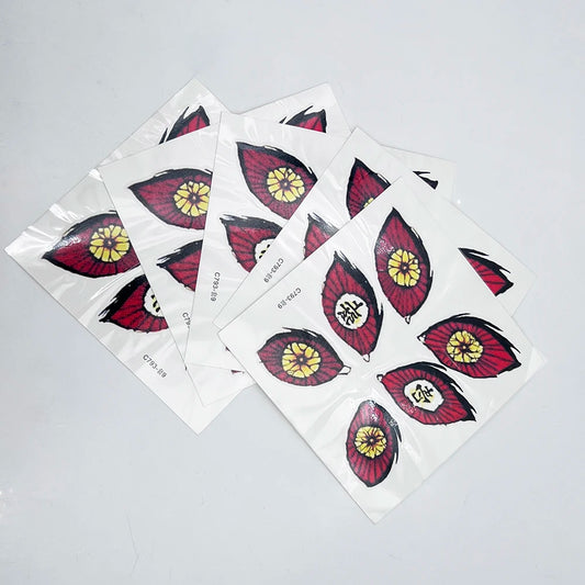 Anime Kimetsu no Yaiba Twelve Kizuki Kokushibo Cosplay Tattoo – Waterproof Fake Tattoo Sticker