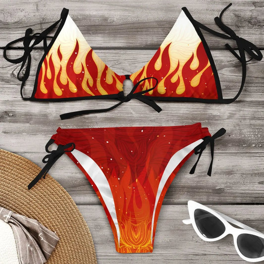 2023 Anime Demon Slayer Kamado Tanjirou Figures – Fashion Swimsuit & Summer Bikini Set