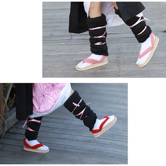 Hot Anime Demon Slayer Cosplay Geta – Kamado Nezuko Kimono Clogs Flip-Flop Slippers