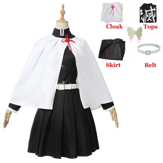Tsuyuri Kanao Costume – Demon Slayer Kimetsu No Yaiba Cosplay Outfit & Wig