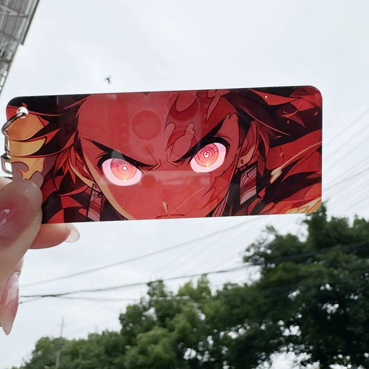 Demon Slayer Rengoku Kyoujurou Keychain – Shining Eyes Double-Sided Backpack Pendant