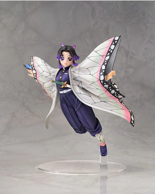 18CM Anime Demon Slayer Action Figure – Kochou Shinobu Butterfly Pillar PVC Model