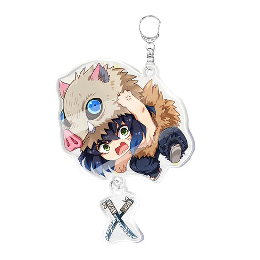 Japanese Anime Kimetsu No Yaiba Keychain – Kawaii Doll Pendant for Bags & Cosplay