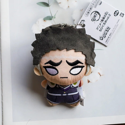 New 10cm Anime Demon Slayer Plush Toys – Tomioka Giyu, Kamado Tanjirou, Kamado Nezuko, Agatsuma Zenitsu & Shinazugawa Genya