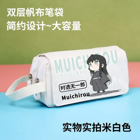 Anime Demon Slayer Tokitou Muichiro & Kanroji Mitsuri Pen Case – Creative Personalized Design