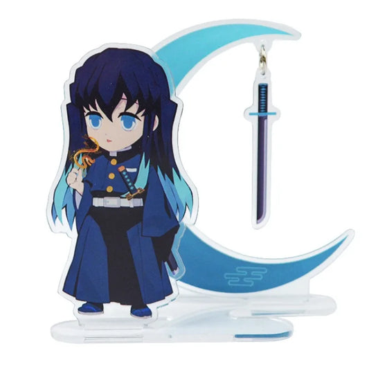Demon Slayer Acrylic Stand-Up Figures – Double-Sided Backpack Pendants & Creative Accessories